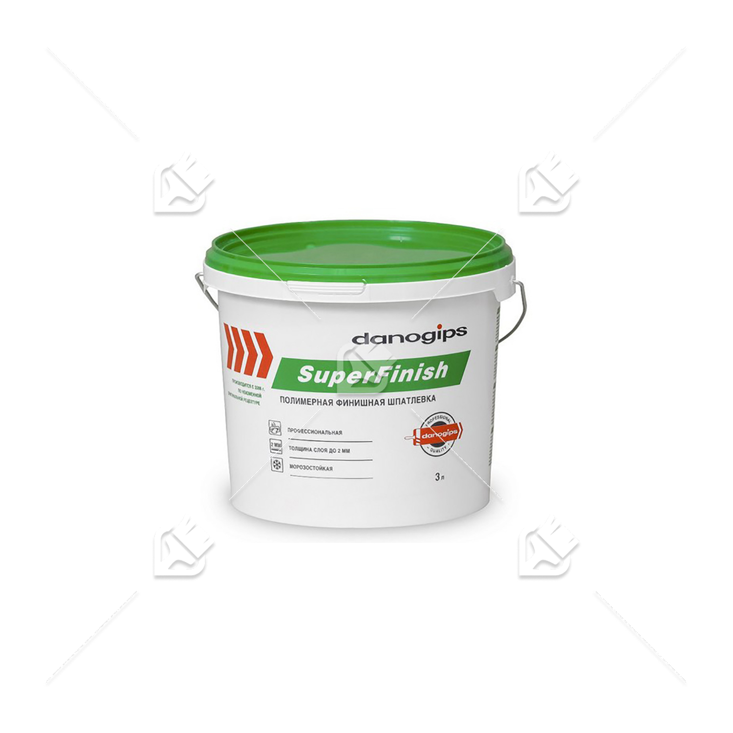 Шпатлевка для внутренних работ полимерная Danogips SuperFinish (3л/5кг)