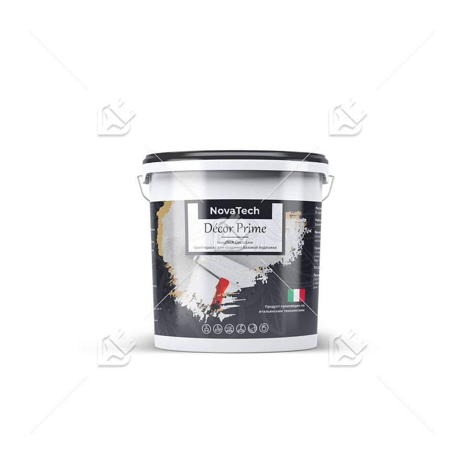 Грунт под покрытие декоративное с кварцевым наполнителем NovaTech Décor Prime 3 кг
