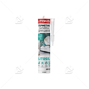 Герметик санитарный силиконовый Litokol Litosil черный графит 280 мл