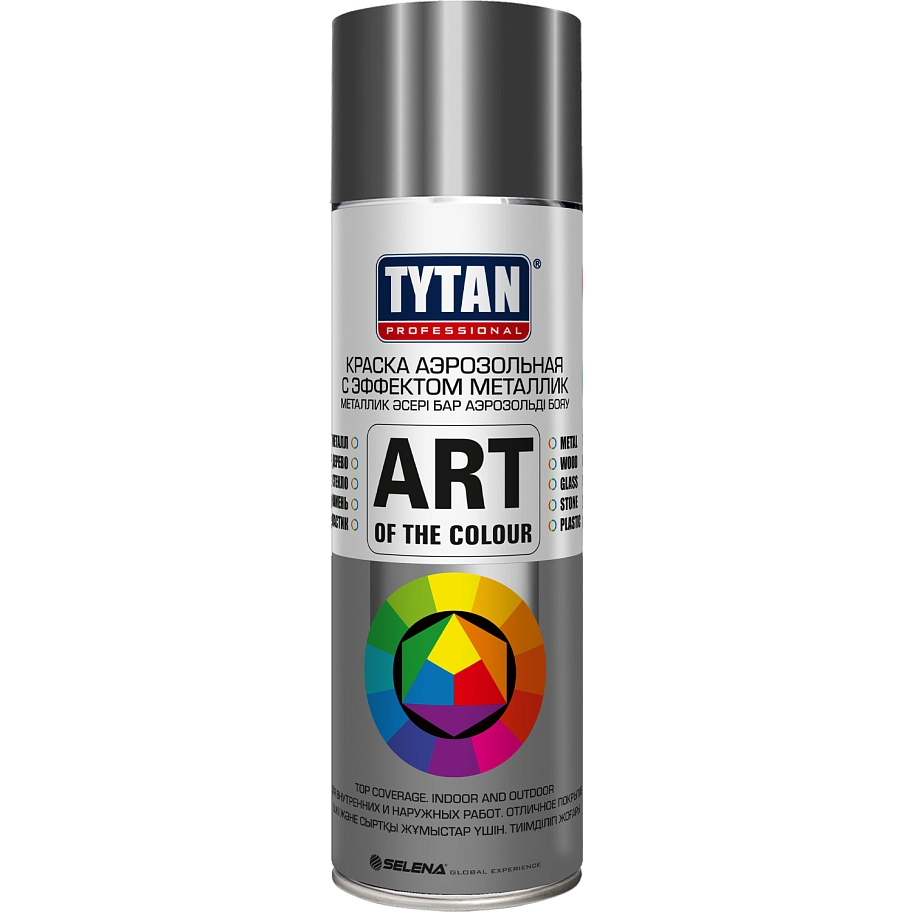 Краска универсальная аэрозольная акриловая Tytan Professional Art of the colour RAL 9006 металлик 400 мл