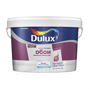 Краска для стен и обоев водно-дисперсионная Dulux Easy матовая база BW 2,5 л.