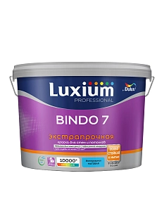 Краска для стен и потолков латексная экстрапрочная Luxium Professional Bindo 7 матовая база BW 9 л