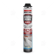 Клей-пена полиуретановая всесезонная Soudal Soudabond Blocks Gun 750 мл