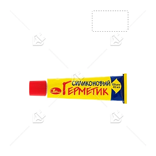 Герметик силиконовый универсальный Новбытхим белый 40 мл. 