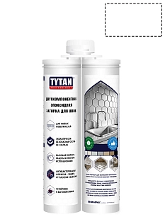 Затирка эпоксидная двухкомпонентная Tytan Professional белая 400 г