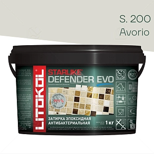 Затирка эпоксидная Litokol Starlike Defender Evo S.200 слоновая кость 1 кг.