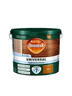 Пропитка защитная для дерева Omnitex Universal 2 в 1 орегон 2,5 л