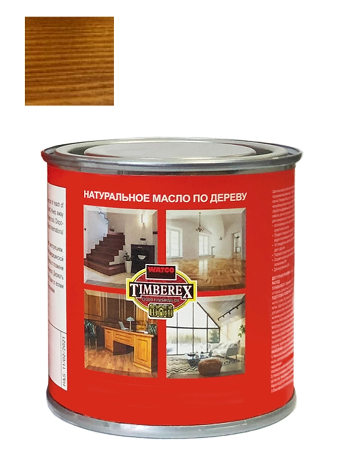 Масло интерьерное Timberex Colored wood finishing oil ранняя америка 0,2 л