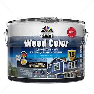 Кроющий антисептик Dufa Wood Color база 3 8,1 л