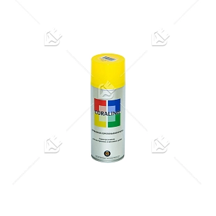 Краска универсальная аэрозольная акриловая Coralino глянцевая RAL 1018 цинково-желтый 520 мг.